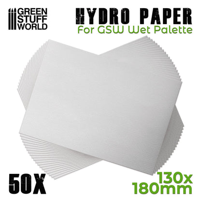 Green Stuff World HYDRO PAPER sheet 130x180mm Pack x50