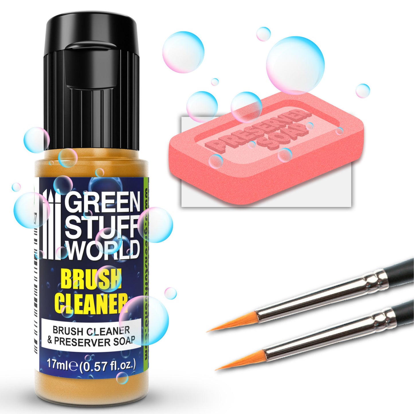 Green Stuff World Brush Cleaner n Preserver Soap 17ml