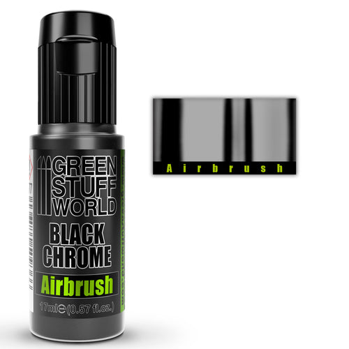 Green Stuff World Airbrush DARK Chrome Metal Paint 17ml