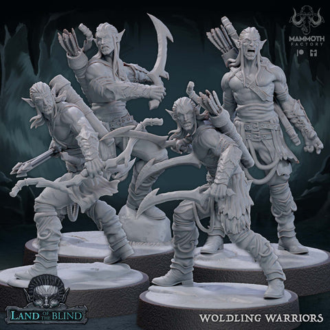 Woldling Dark Elves Warband Set 4 Figures