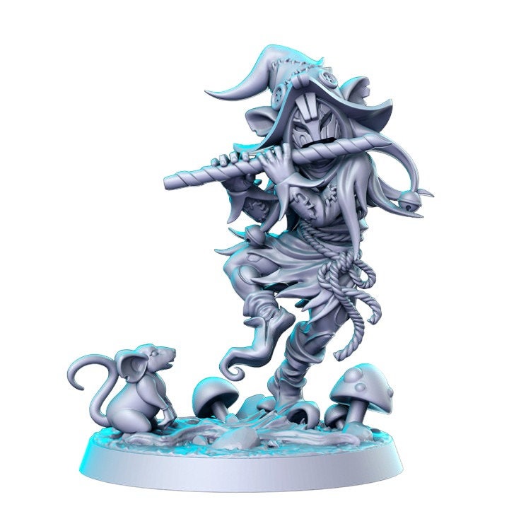 Nature wizard flutec druid chaotic dnd figure print 3d resin 12k 32mm miniatures figures mini