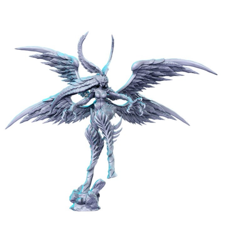 Garuda wings dnd figure print 3d resin 12k 32mm miniatures figures mini