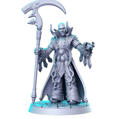 Zasalamel necrotic priest dnd figure print 3d resin 12k 32mm miniatures figures mini