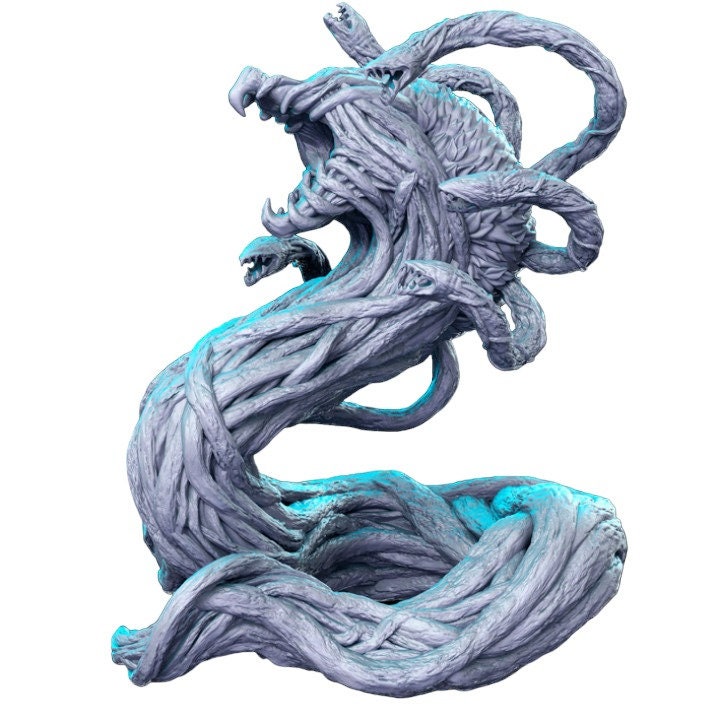 Giant vine monster worm dnd figure print 3d resin 12k 32mm miniatures figures mini