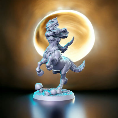 Centaur girl horse armored beastfolk dnd figure print 3d resin 12k 32mm miniatures figures mini