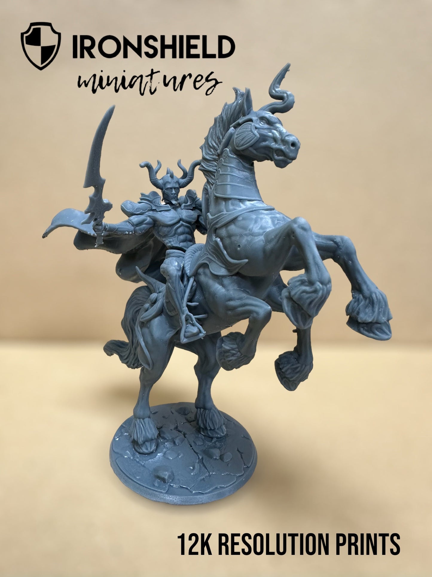 Chaos girl without helmet with axe standing dnd figure print 3d resin 12k 32mm miniatures figures mini