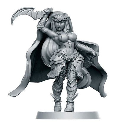 Assassin girl for dnd figure print 3d resin 12k 32mm miniatures figures mini