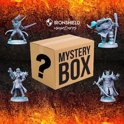 Mystery BOX 3,6,9 figures box of minis for dnd figure print 3d resin 12k 32mm miniatures figures mini express delivery