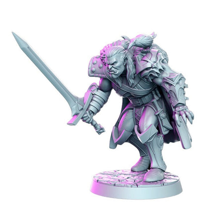 Gazzmal heroic orc sword horde for dnd figure print 3d resin 12k 32mm miniatures figures mini