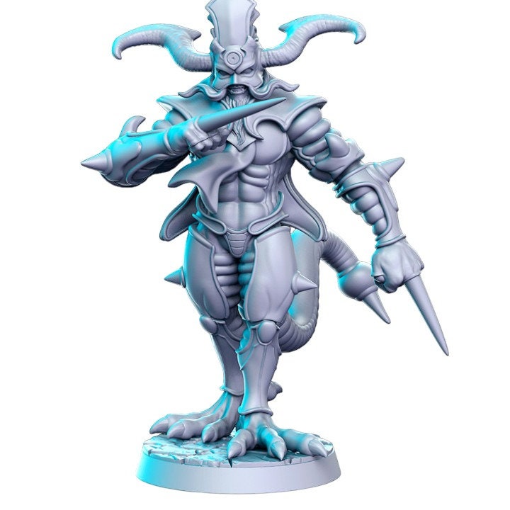 Gongolion evil demon predator with a needle deadly alien for dnd figure print 3d resin 12k 32mm miniatures figures mini