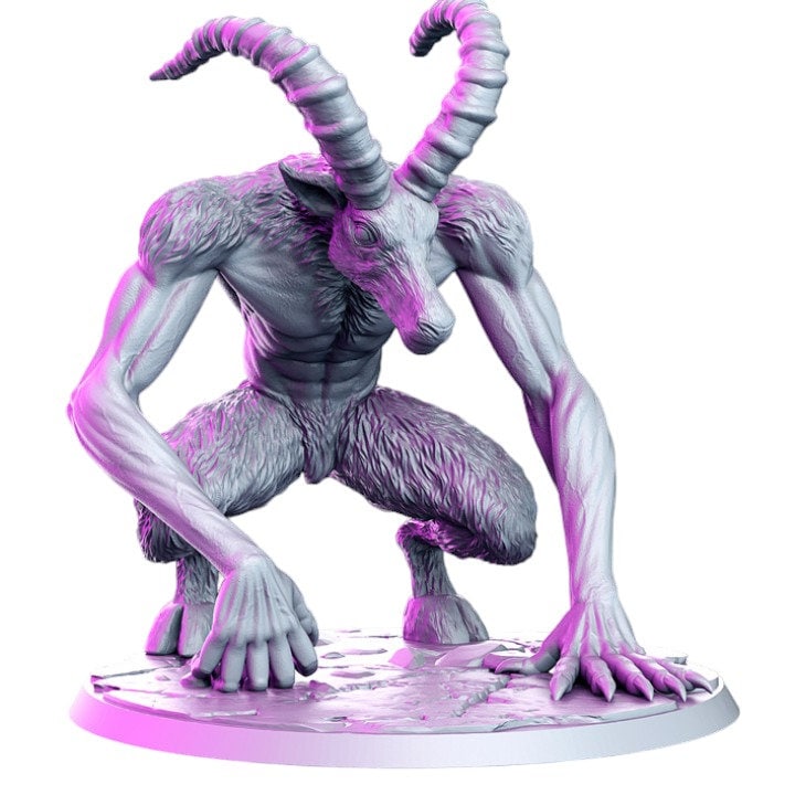 Metaphon goat of death human ram demon from beyond worlds for dnd figu ...
