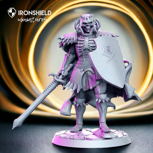 Skrull dark knight lord of death king of dead warriors for dnd figure print 3d resin 12k 32mm miniatures figures mini