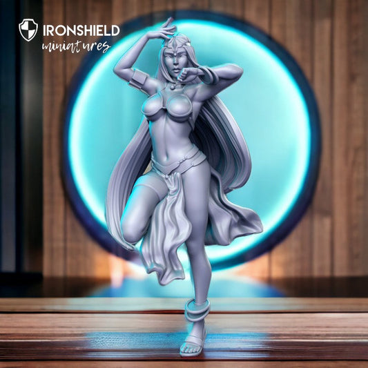 Twin sorceress elf princess oracle woman for dnd figure print 3d resin 12k 32mm miniatures figures mini