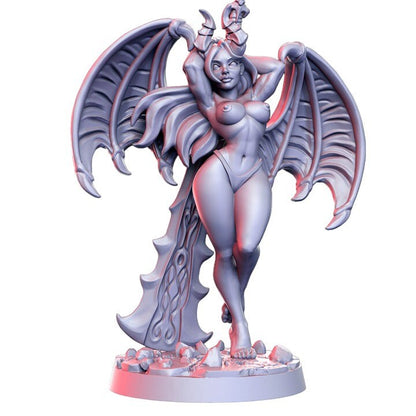 Akisha dragon woman NSFW detailed minis for dnd figure print 3d resin 12k 32mm miniatures figures mini