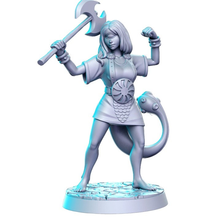 Fimir Cyclop girl dnd figure print 3d resin 12k 32mm miniatures figures mini