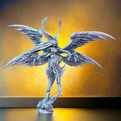 Garuda wings dnd figure print 3d resin 12k 32mm miniatures figures mini