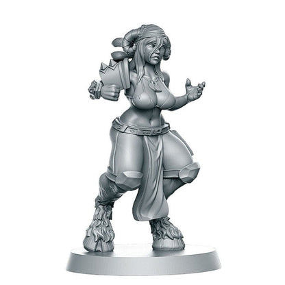 Khorngor centaur woman dnd figure print 3d resin 12k 32mm miniatures figures mini express delivery