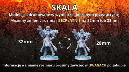 Katali royal guard shield maiden dnd figure print 3d resin 12k 32mm miniatures figures mini