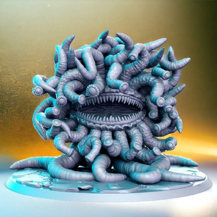 Malbush monster with hundreds of eyes see demon worm for dnd figure print 3d resin 12k 32mm miniatures figures mini