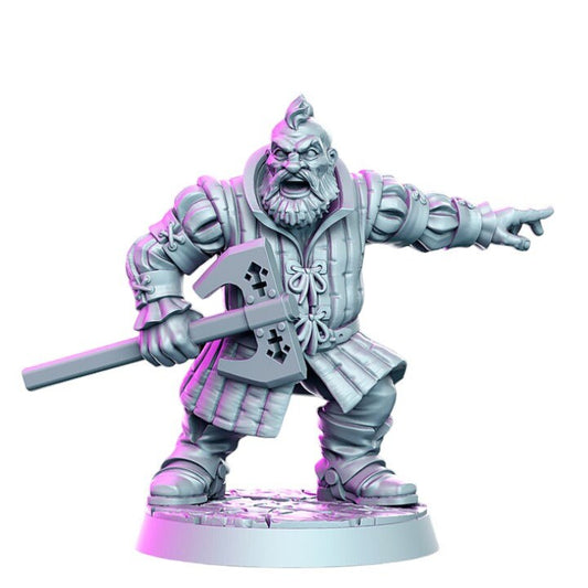 Bori van gilden dwarf of valor with an axe for dnd figure print 3d resin 12k 32mm miniatures figures mini