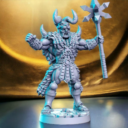 Crack berserker wild warrior animal fighter  for dnd figure print 3d resin 12k 32mm miniatures figures mini