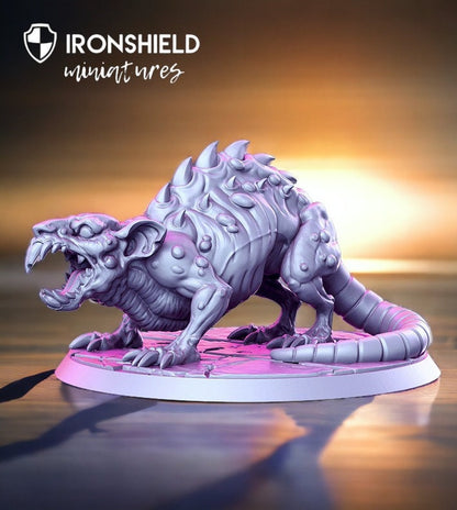 Sneeetch - Giant Rat monster detailed mini for dnd figure print 3d 32mm 12k miniatures Gift Idea | Dungeons and Dragons | Tabletop