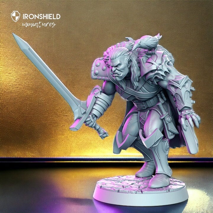 Gazzmal heroic orc sword horde for dnd figure print 3d resin 12k 32mm miniatures figures mini