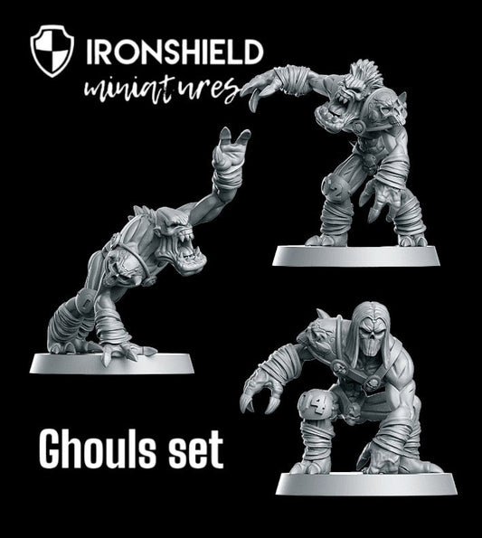 Eternals Ghoul Set Undead Players Fantasy Football detailed mini for dnd figure print 3d resin 12k 32mm miniatures figures mins