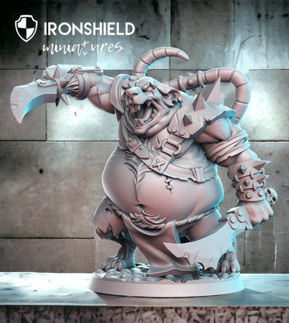 Dashbag - Rat ogre brutal butcher killer mini for dnd figure print 3d 12k miniature miniatures Gift Idea | Dungeons and Dragons | Tabletop