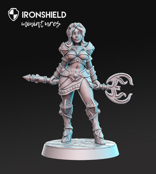 Emerald - Female Wizard Mage Girl mini for dnd figure print 3d 12k miniature miniatures Gift Idea | Dungeons and Dragons | Tabletop