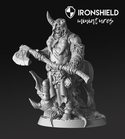 Gorknod- Devil Centaur Ogre Orc Warrior mini for dnd figure print 3d 12k miniature miniatures Gift Idea | Dungeons and Dragons | Tabletop