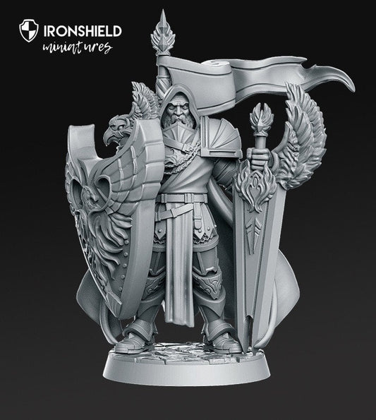 Grimvald - Lord Paladin saint protector mini for dnd figure print 3d 12k miniature miniatures Gift Idea | Dungeons and Dragons | Tabletop