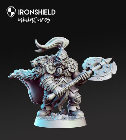 Ortwayn - Dwarf Warrior Axe Soldier Fight mini for dnd figure print 3d 12k miniature miniatures Gift Idea | Dungeons and Dragons | Tabletop