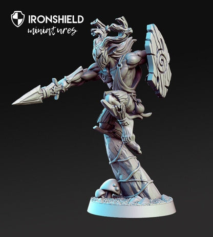 Quickspear - Elf warrior forest fighter mini for dnd figure print 3d 12k miniature miniatures Gift Idea | Dungeons and Dragons | Tabletop