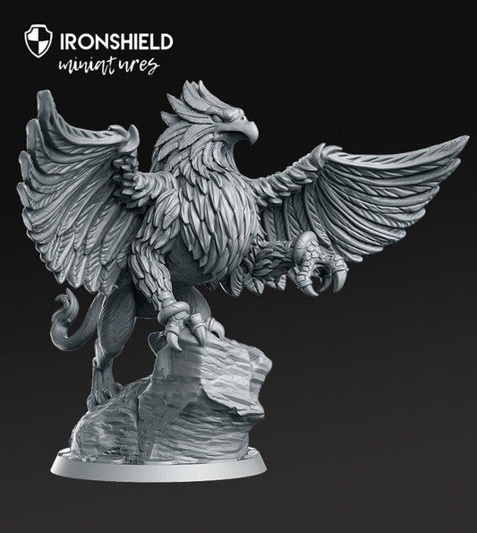 Skreek - Griffin Flying Wild Hunter Bird mini for dnd figure print 3d 12k miniature miniatures Gift Idea | Dungeons and Dragons | Tabletop