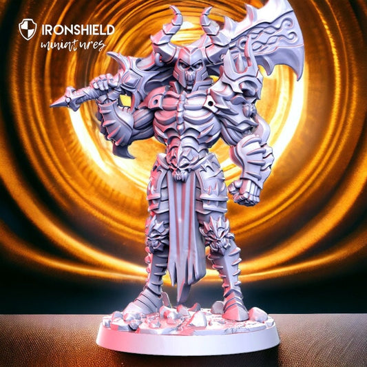 Astorath great king of the dead demon from hell sword of the undead skeleton for dnd figure print 3d resin 12k 32mm miniatures figures mini