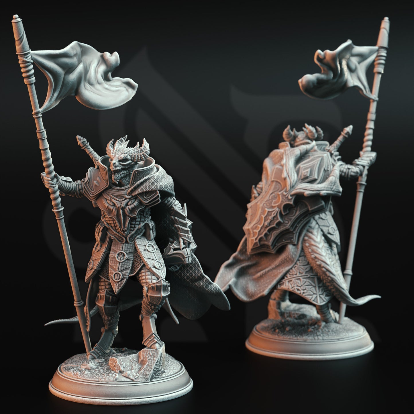 Horakthar - Dragon Commander (3 Variants) Rise of Dargon figure print 3d 12k miniature Gift Idea | Dungeons & Dragons | Tabletop | DM Stash