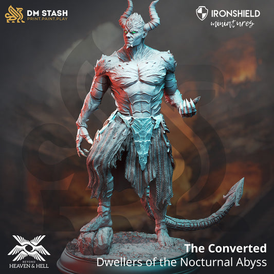 Tiefling Devil Servants Pack  The Converted (3 Variants) Figure + Base print 3d 12k miniature Gift Idea Dungeons & Dragons Tabletop DM Stash