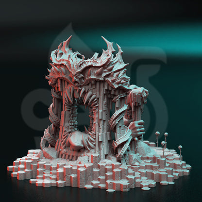 Gates to the Hells - Nosaryni - Play Sized Terrain Set print 3d 12k miniature Gift Idea mini |Dungeons & Dragons | Tabletop | DM Stash