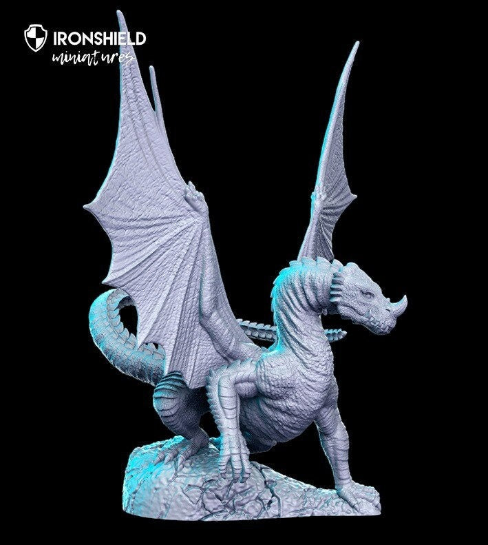 Young Green Dragon mini for dnd figure print 3d 12k miniature miniatures Gift Idea | Dungeons and Dragons | Tabletop