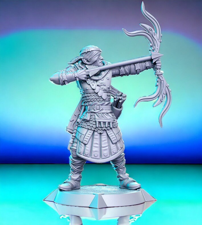 Iorweth  - blind archer for dnd figure print 3d miniature miniatures | Gift Idea | Dungeons and Dragons | Tabletop | RN Estudio