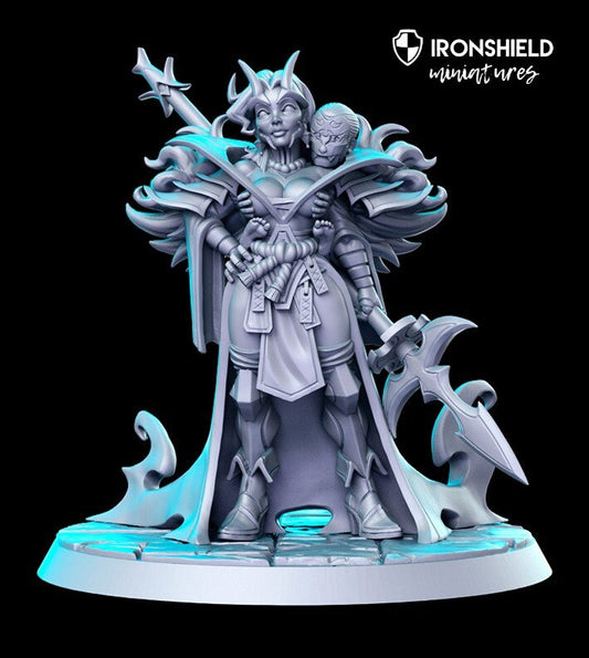 Oni Sorceress - demon lady hunter for dnd figure print 3d miniature miniatures | Gift Idea | Dungeons and Dragons | Tabletop | RN Estudio