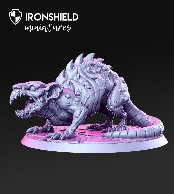 Sneeetch - Giant Rat monster detailed mini for dnd figure print 3d 32mm 12k miniatures Gift Idea | Dungeons and Dragons | Tabletop