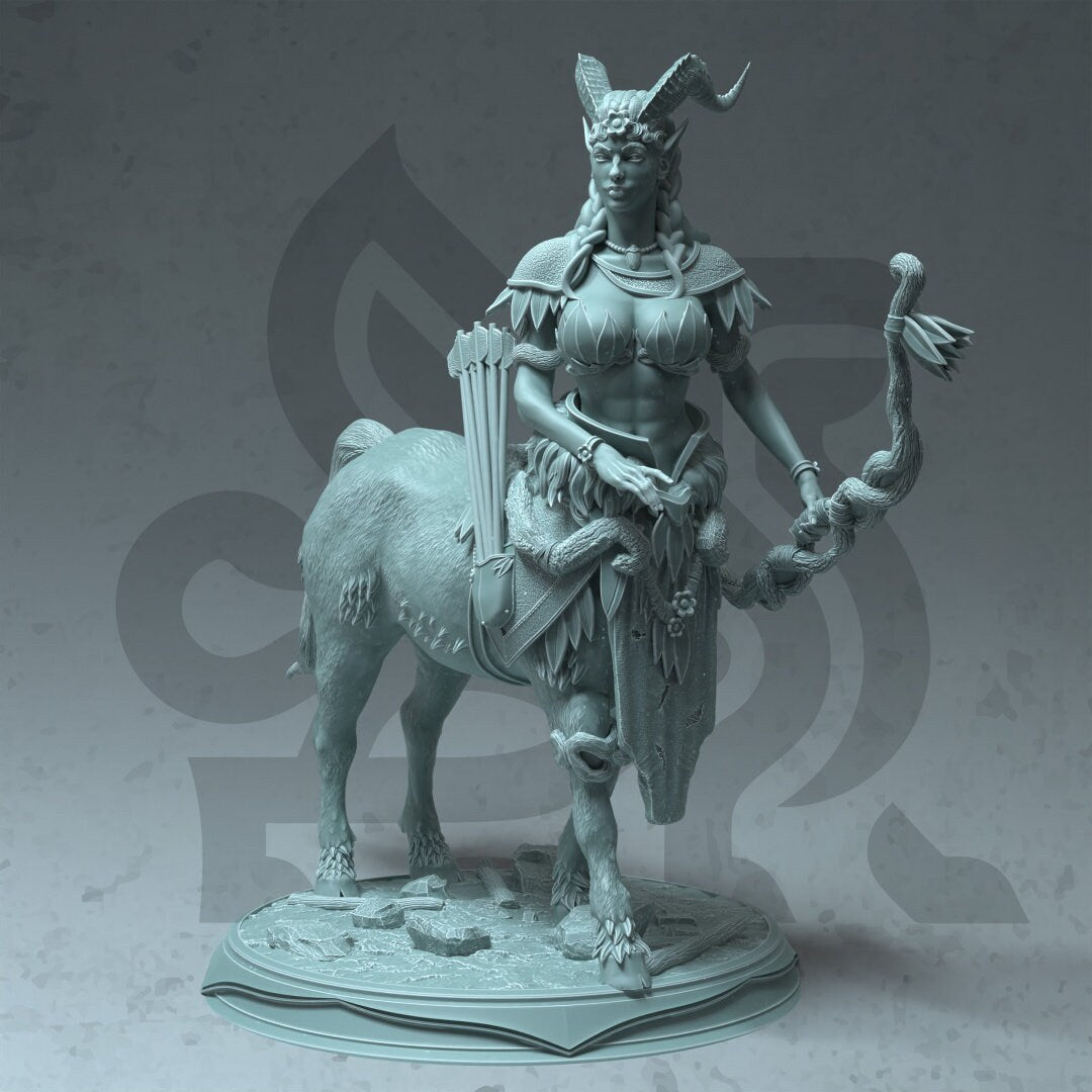 Centaur Sentinel - Tanagor beastfolk Large Figure + Base print 3d 12k dnd miniature Gift Idea mini | Dungeons & Dragons | Tabletop | DM Stash