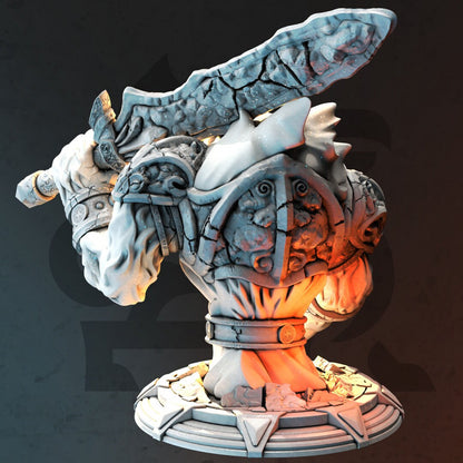 Lava Lord - Sorngaar the Cindering Large Figure + Base print 3d 12k dnd miniature Gift Idea mini | Dungeons & Dragons | Tabletop | DM Stash