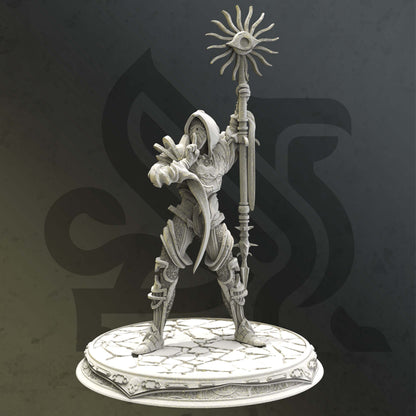 Divine of Secrets - Seroca Figure + Base print 3d 12k dnd miniature Gift Idea mini |Dungeons & Dragons | Tabletop | DM Stash