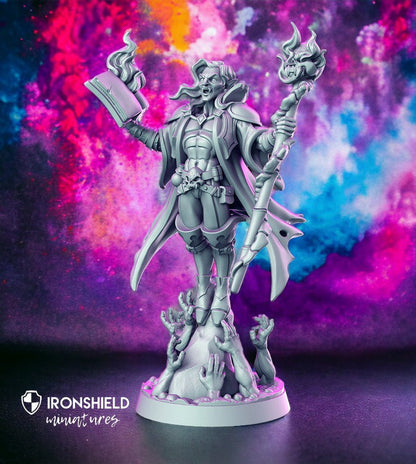 Vraduul Vampire lord of Death Magican stuff detailed mini for dnd figure print 3d 12k miniatures Gift Idea | Dungeons and Dragons | Tabletop