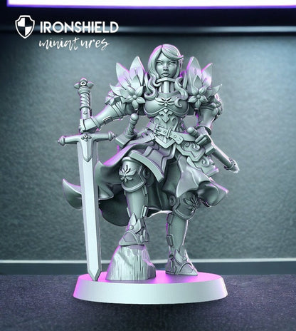 Angeline - Female Paladin Faulty mini for dnd figure print 3d 12k miniature miniatures Gift Idea | Dungeons and Dragons | Tabletop