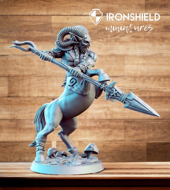 Ceiron  Centaur warrior with spear devil horse mini for dnd figure print 3d 12k miniature miniatures Gift Idea Dungeons and Dragons Tabletop