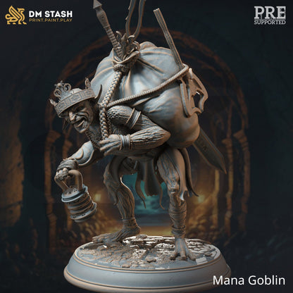 Mana Goblin Trio - Alchemist, Sorcerer, Loot (3 Variants) figure print 3d 12k miniature Gift Idea | Dungeons & Dragons | Tabletop | DM Stash